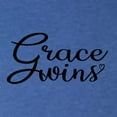 thumbnail image 5 of Wild Bobby Grace Wins Script Inspirational/Christian Women Tri-Blend Racerback Tank Top, Vintage Royal, X-Large, 5 of 5