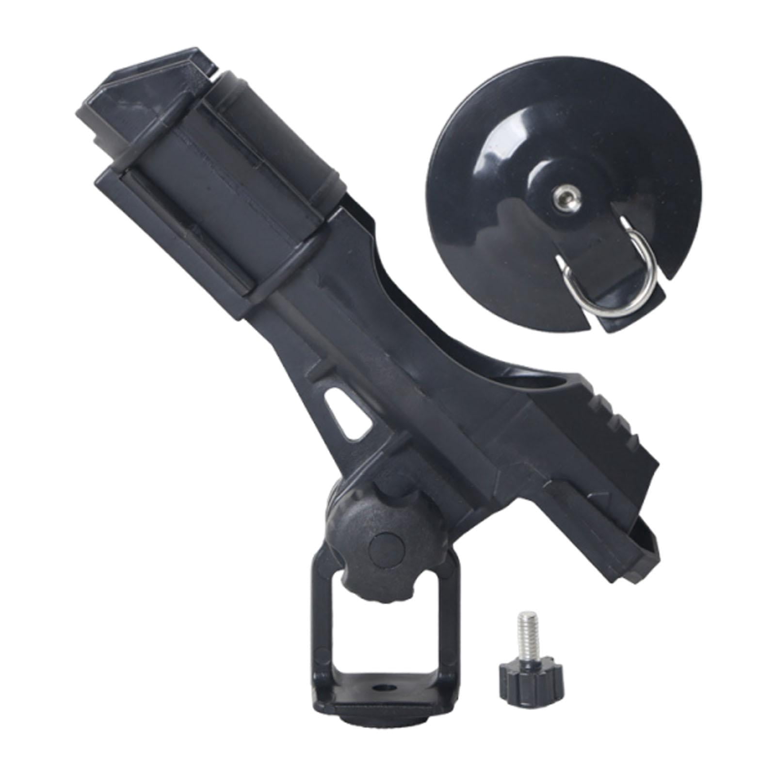 Miulika Fishing Rod Holder Adjustable Fishing Pole Holder Inflatable Boat Rod Mount Bracket Secure Accessories Lightweight Construction Suitable for Kayak Boa Black Base