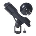 thumbnail image 3 of AWHAO ABS Plastic Fishing Pole Holder Adjustable Mounting Bracket for Kayak Canoe Boat Black Base, 3 of 9