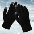 thumbnail image 2 of Niaviben Work Gloves Wool Liner Gloves Workout Gloves Warm Gloves Cold Weather Gloves Windproof Black One Size, 2 of 3