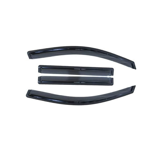 EGOESWELL 94858 Car Window Visor Vent Sun Shade Rain Guard Deflector, Acrylic Wind Deflector, Tape-On Self-Adhesive Outside Mount Side Window Wind Guard, Rain Protector, Wind Noise Reducer, 4PCS