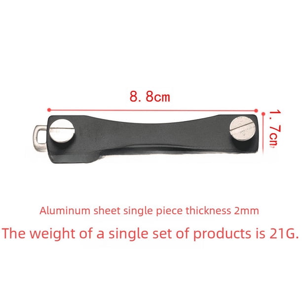 Gran llavero de aleación de aluminio, herramienta EDC para exteriores, almacenamiento de llaves, accesorio de almacenamiento de llaves