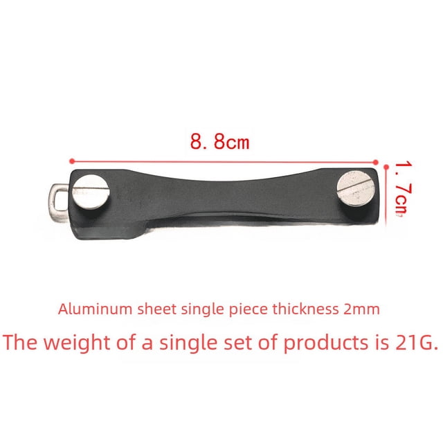 Gran llavero de aleación de aluminio, herramienta EDC para exteriores, almacenamiento de llaves, accesorio de almacenamiento de llaves