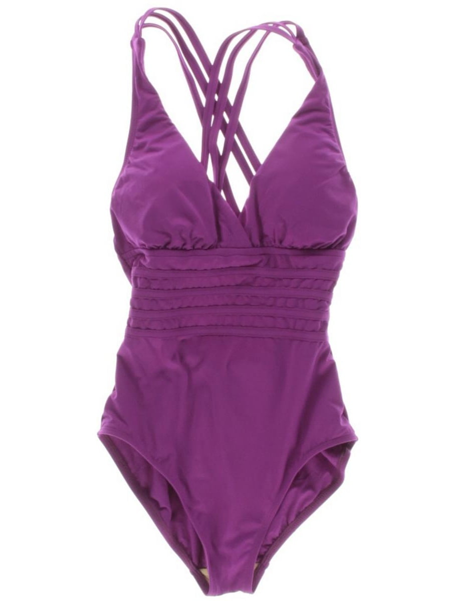 La Blanca Womens Cross Back Stretch OnePiece Swimsuit