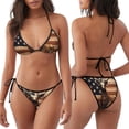 thumbnail image 3 of Gaeub Bikini Triangle Vintage Drapeau Américain pour Femmes, Ensemble Bikini à String, Maillot de Bain Deux Pièces, 3 of 6