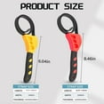 thumbnail image 2 of 2 Pcs Strap Wrench Oil Filter Wrench Diameter 6" and 4" Rubber Strap Adjustable Wrench Opener Plumbing Sink Wrench Faucet Tool for Tight Spaces (Yellow & Red), 2 of 6