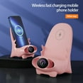 thumbnail image 2 of 1 Set Wireless Charging Station 2-in-1 Physical Amplification Sensitive Intelligent Temperature Control Horizontal And Vertical Charging Chair Wireless Phone Charger for Home, 2 of 6