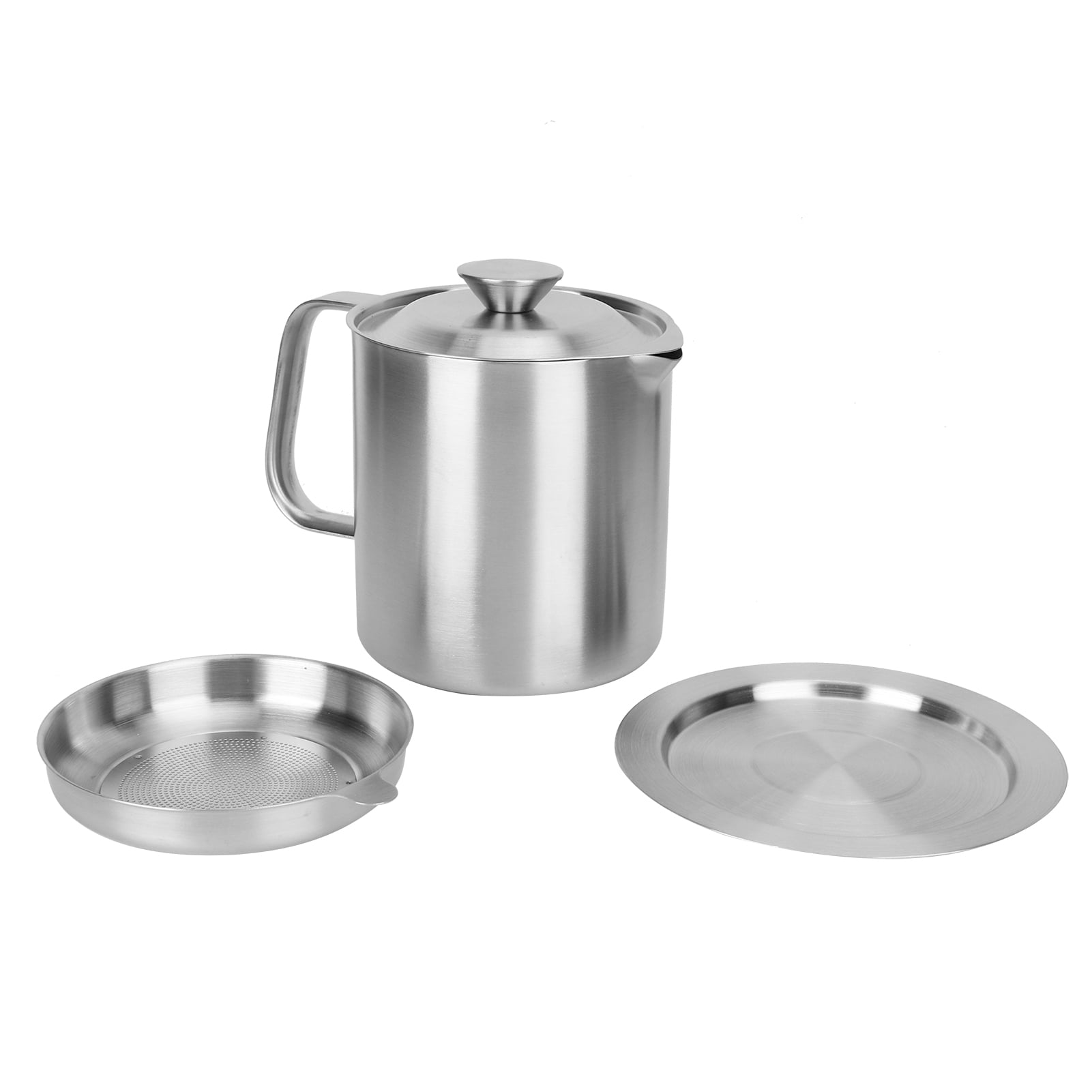Oil Strainer Oil Filter Jug Grease Strainer Container Stainless Steel