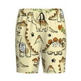 thumbnail image 4 of Wukai Cartoon Dinosaurs Men’s Short Pajama Pants With Pockets Soft Sleep Pj Shorts for Men-X-Large, 4 of 6