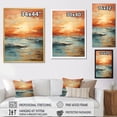thumbnail image 4 of Designart "Striking Scenery Of Beach Sunset IV" Coastal Sunset Canvas Art Print, 4 of 7