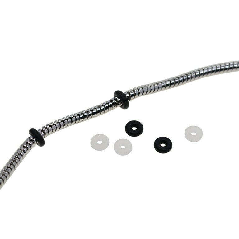 80 Pcs Clear Silicone Stop Beads (6mm X 2mm) | Rubber Spacers For Bracelet Making & Jewelry DIY