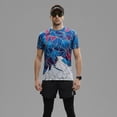 thumbnail image 5 of CHIHILL Men's Seamless Running T-Shirt - Lightweight Quick Dry Athletic Tee with Reflective Logo & Side Slit, 5 of 16