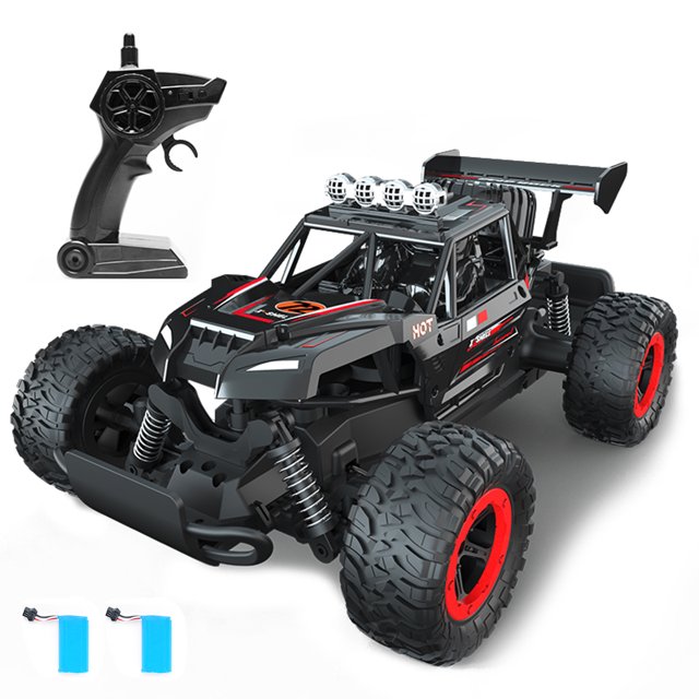Red 2.4GHz High-Speed RC Racing Car with Full-Proportional Throttle - 2 Rechargeable 7.4V 500mAh Lithium Batteries, 40m Control Range, ABS Construction, 30.5cm Size, Includes Remote Controller, USB