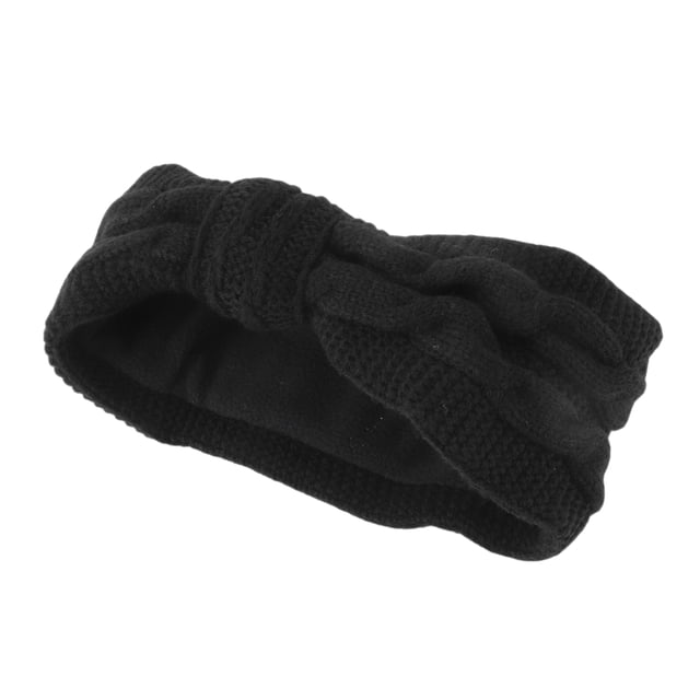 Unique Bargains 1 Pce Bandeau Confortable en Tricot Noir