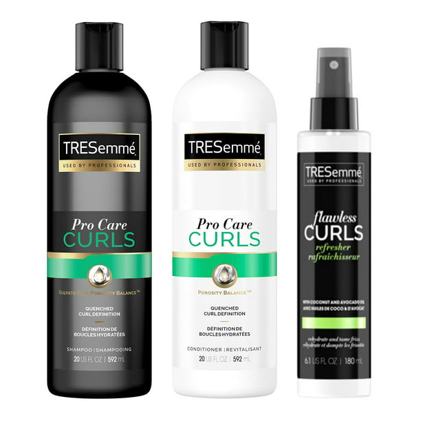 Tresemmé Pro Care Moisturizing And Conditioner Set 2-20 Oz Bottles Bundled With Conditioner Spray, 6.1 Oz, Leaves Curls Defined, Sulfate-Free, Frizz-Free - Walmart.com