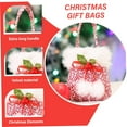 thumbnail image 5 of Santa Bag Cute Red And Gray Christmas Bags For Presents With Soft Edge Reusable Christmas Bag With Handle Flannel Cloth Present Bags For Party And Festival Freezer Storage Containers Refrigerator, 5 of 8
