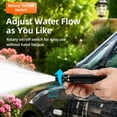 thumbnail image 6 of High Pressure Garden Hose Nozzle Set with Metal Connector | Ergonomic Sprayer for Car Wash, Patio, Lawn, Walkways | Leak-Proof, Rust-Resistant, 1/2 Inch Hose (1Set), 6 of 9