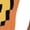 Burnt Orange, variant on "Pixel" Happy Face Short-Sleeve Unisex T-Shirt