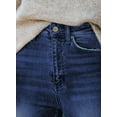 thumbnail image 4 of HOTAPEI Womens Skinny Jeans Straight Leg Jeans Mid Rise Raw Hem Slim Fit Jeans Basic Jeans Butt Lifting Denim Pants, 4 of 5