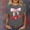 Grey, variant on Tshirt Women Cherry Print Short Sleeve Crewneck Fruit Top Tees for Women Purple S