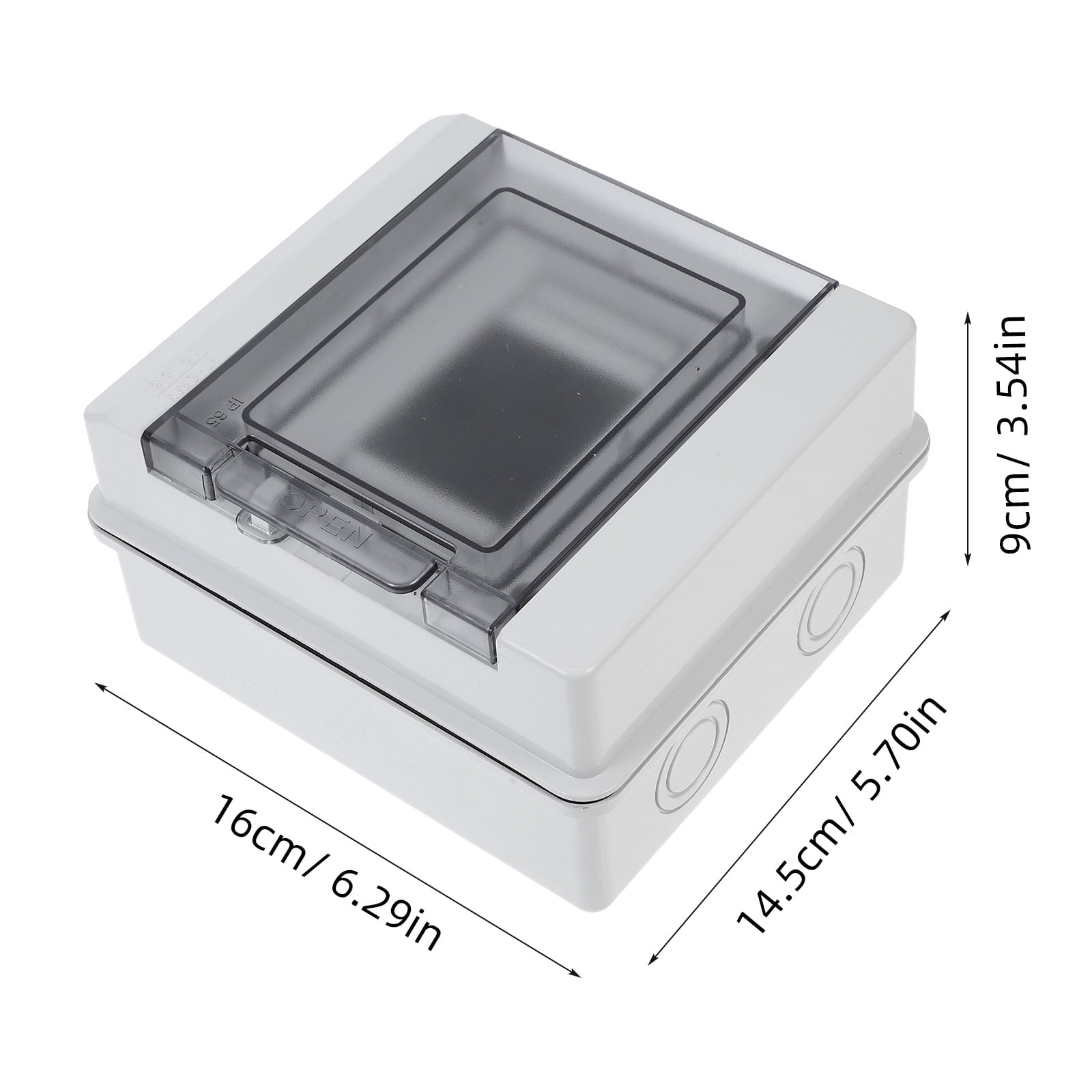 GOOHOCHY 1 Set Waterproof Electric Distribution Box For Homes Workshops Hotels And Power Stations Rated Plastic Breaker Box With Transparent Cover