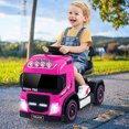 thumbnail image 2 of Gymax 6V Kids Electric Ride-on Truck Battery Powered Ride-on Toy w/ LED Lights Rose Red, 2 of 4
