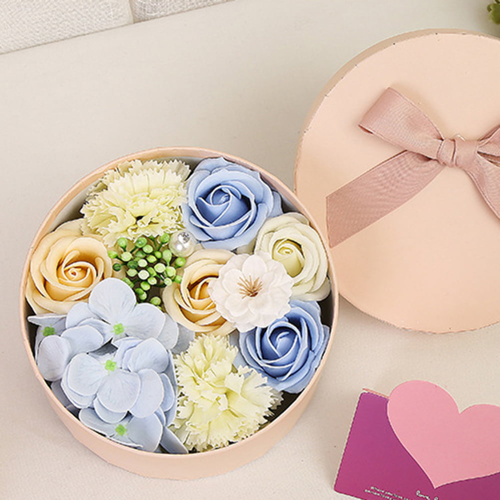 Bear Rose Flower Soap Valentines Gifts Cartoon Bouquet Dolls Party Wedding Decor 