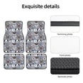 thumbnail image 5 of Sikiie Cute Dog Faces Car Foot Mat Set of 4 Pieces Basics Universal Fit Rubber Carpet Floor Mats For Car SUV Van & Truck, 26.8"L x 17.3"W (Front), 13"L x 17.3"W(Rear), 5 of 6