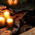 thumbnail image 2 of Elyon Tableware® 18 White Colored Unscented Wax Votive Candles in Glass Holder, 24 Hours Burn Time, 2 of 5