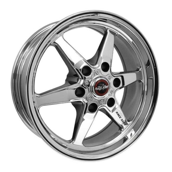 Race Star 93-770847C 93 Truck Star Bracket Racer 17 x 7.00 6 x 5.50 Bolt Circle 4.00 Back Space Direct Drill Chrome Wheel