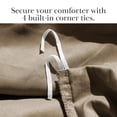 thumbnail image 5 of Neutral Solid Color 3-Piece Duvet Cover Set by Southshore Fine Linens, 5 of 8