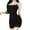 Black, variant on Women Lace Nightgowns, Mini Slip Dress V Neck Cami Sleepwear Slim Fitting Nightdress Silk Nightgown for Women Black M