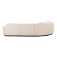 thumbnail image 5 of Moe's Home Collection Roman L-Shaped Sectional Oat Fabric Sectionals, 5 of 6
