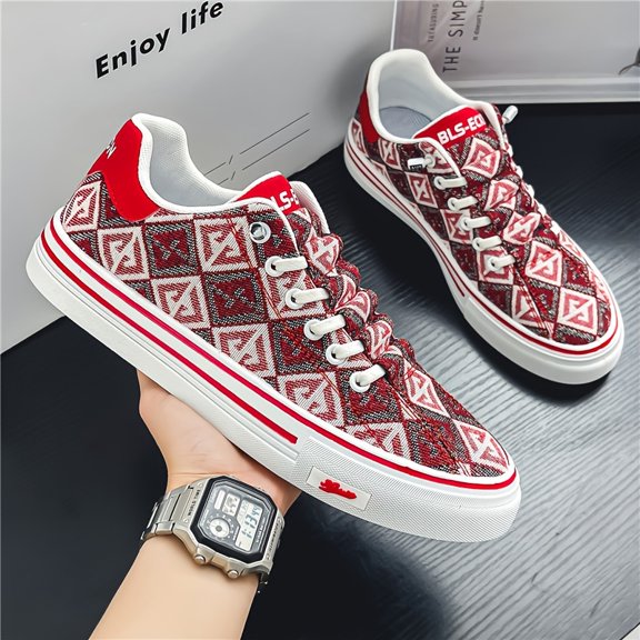 Sneakers, Fashionable Men's Summer Niche Original Sporty Casual Skateboard Shoes Breathable Slip-On Elastic Band Versatile Casual Skate Shoes,