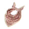 thumbnail image 3 of Head Scarf Gsakboxl Women Knit Head Wrap Pastoral Style Colorful Printed Lace Edge Summer Headband Red, 3 of 5