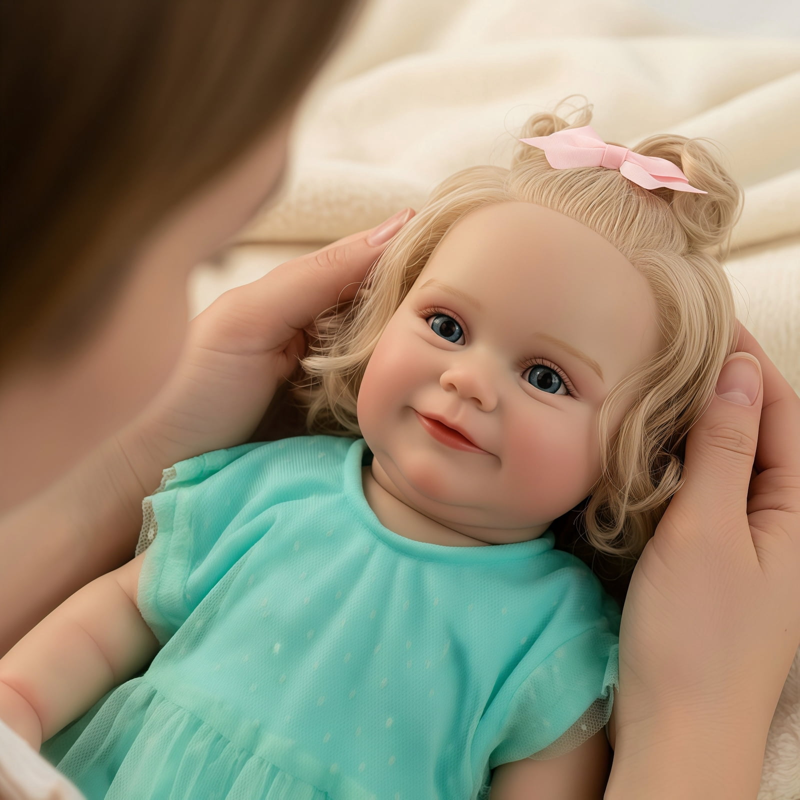 20-Inch Realistic Reborn Baby Doll with Hand-Painted Details – Baby Dolls with Accessories Lifelike Doll Toy Gift for Kids 3+