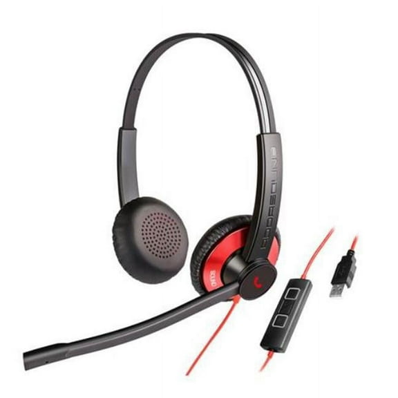 Addasound EPIC512RD Dual-Mic Noise-Canceling USB Stereo Headset