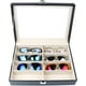 thumbnail image 4 of Caja de vasos para 8 vasos, con vitrina de cristal, piel artificial 35x2x8cm, 4 of 6