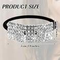 thumbnail image 4 of Monebena 2 Pcs Rhinestone Ponytail Holder Sparkly Hair Ties Rhinestone Hair Tie Elastics Scrunchies Fancy Crystal Hair Ties Headband Hair Accessories For Thin Thick Hair Women Girls Hair Bands Silver, 4 of 7