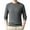 Gray, variant on Mens Casual Long Sleeve Shirts Thin Knitted Pullover Crew Neck Solid Color Leisure Loose Fit Lightweight Spring Clothes Shirt (Gray,L)