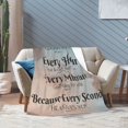 thumbnail image 4 of SPXUBZ Bible Verse Blanket with Inspirational Thoughts and Prayers Religious Throw Blanket Cozy Plush Warm Blankets 50"X 60", 4 of 6