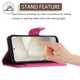 thumbnail image 4 of for Motorola Moto G Power 5G 2024 Wallet Case, Elegant Card Holder Cash Slot PU Leather Kickstand Shoulder Strap Shockproof Protective Flip Women Girls Case Cover for Moto G Power 5G 2024, Rose, 4 of 6