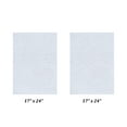 thumbnail image 3 of Better Trends 2 Piece Bathroom Rug Set 100% Polyester (17" x 24" | 17" x" 24) Bath Rug, Water Absorbent Non-Slip Bath Mat Machine Washable Micro Plush Collection - White, 3 of 6