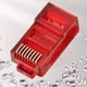 thumbnail image 2 of Cable de Red RJ45 Enchufe Modular Conector de Crimpado de Cable Ethernet Conector de Cristal Utp Modular de 8 Sin Blindaje para Adaptador de PC, 2 of 8