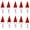 10PCS, variant on 10PCS Christmas Knife and Fork Covers Red Christmas Caps Cutlery Holder Santa Hat Xmas Party Dinner Novelty Decorations Best for Thanksgiving Day/Christmas
