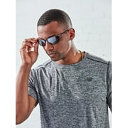 Foster Grant Mens Rectangle Fashion Sunglasses Black