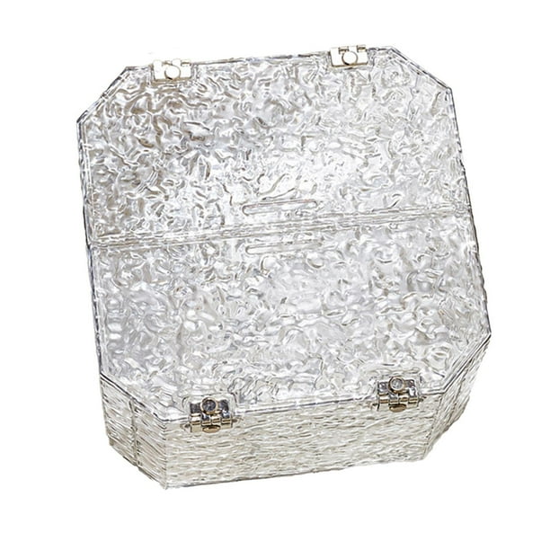 Caja de regalo, embalaje de regalo de cumpleaños, estuche de joyería con cierre de tapa, propuesta de padrino Octagonal