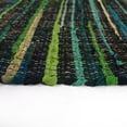 thumbnail image 3 of KLAVATE Striped Rag Rug Hand Woven & Reversible for Living Room Chindi Rug, 3 of 5