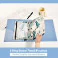 thumbnail image 5 of 2 Pack Flip Folders with Clear PVC Window Binder Pouches 3-Ring Binder Organizer for Office & Home Underwater Scene Featuring, 5 of 6