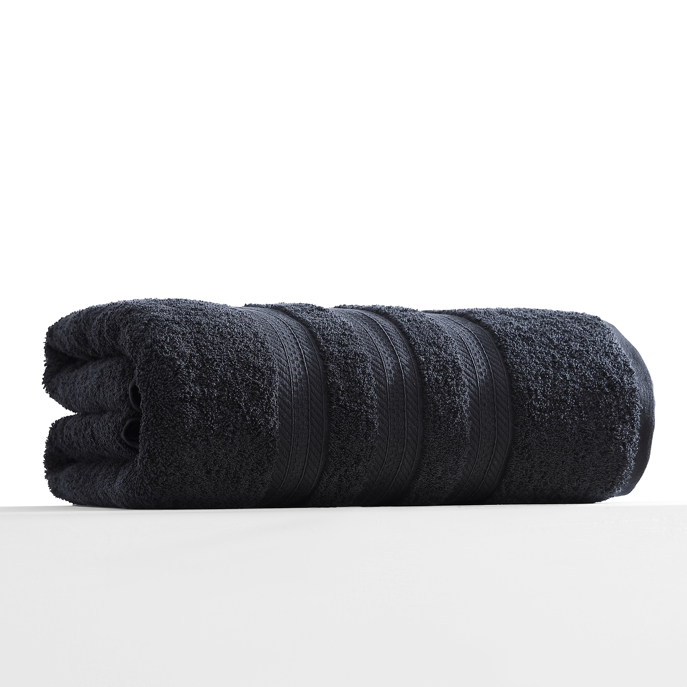 Extra Large Bath Towel - Oversized Ultra Bath Sheet - 100% Cotton - BLACK COLOR